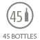 • Capacidad de botellas (75 cl.- 300mm.): 45