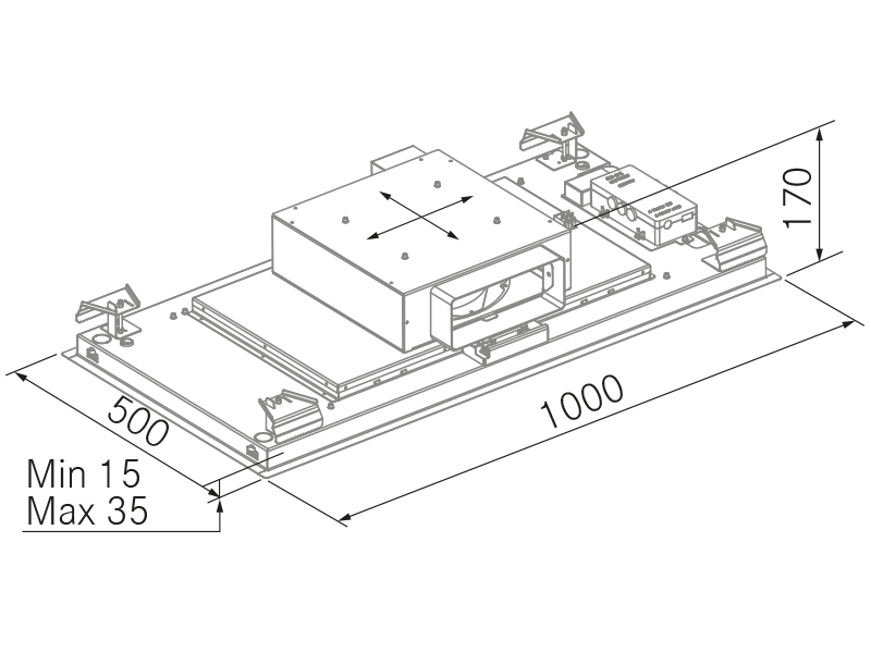 Campanas Extractoras de Cocina - TR9 Slim - Plano técnico